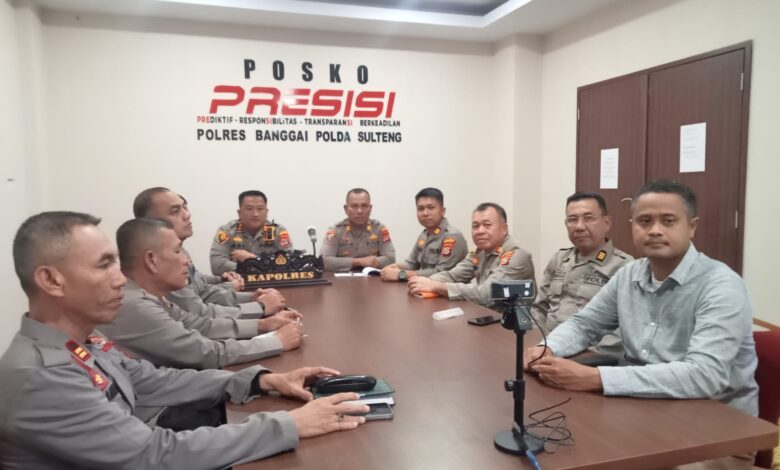 Polres Banggai Ikuti Vidcon Lat Pra Ops Ketupat 2023