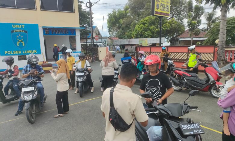 Polisi Bersama Samsat Luwuk Banggai Kembali Gelar Razia Gabungan, Berikut Ini Hasilnya!