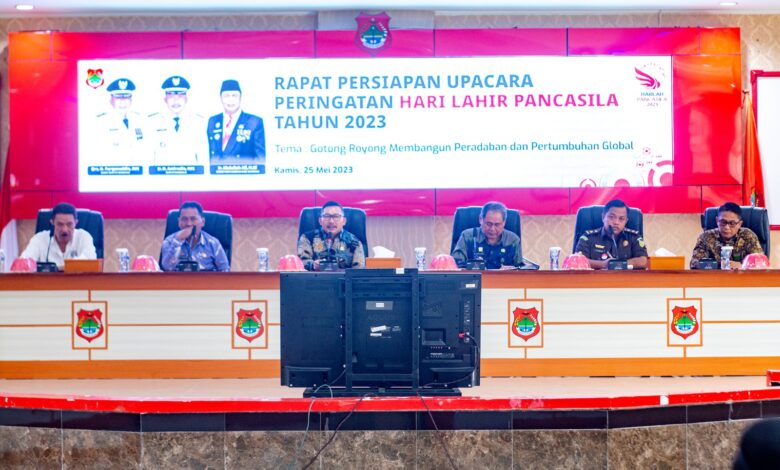 Peringatan Hari Lahir Pancasila Tahun 2023, Sekkab Banggai Pimpin Rapat Persiapan