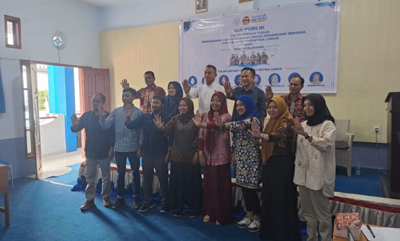 Kanit PPA Satreskrim Polres Banggai Hadiri Uji Publik Calon Satgas PPKS di Kampus Untika Luwuk