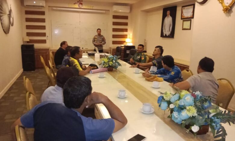 Kapolsek Toili Pimpin Rapat Tour De Banggai ke-2