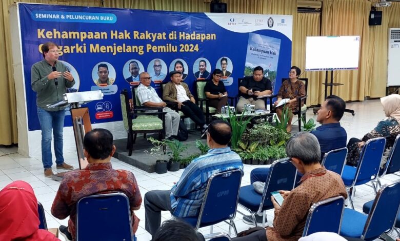 Peluncuran Buku dan Seminar “Kehampaan Hak Rakyat di Hadapan Oligarki Menjelang Pemilu 2024”