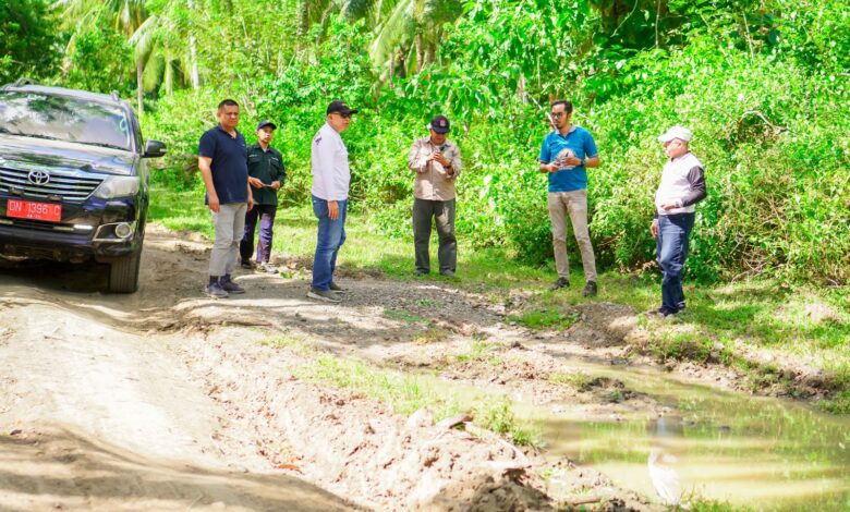 Wabup Banggai Memonitoring Proyek APBD 2023 di Kecamatan Bualemo