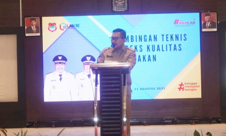 Bupati Amirudin Buka Bimtek Indeks Kualitas Kebijakan Pemkab Banggai