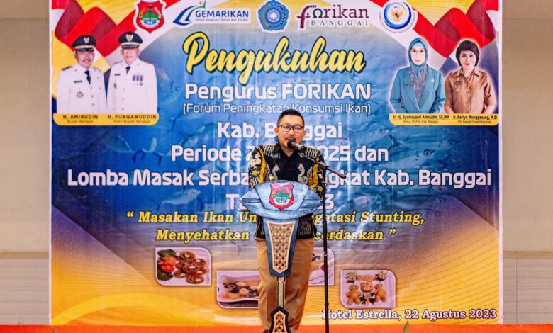 Lantik Pengurus Forikan, Bupati Banggai Dorong Peningkatan Konsumsi Ikan Masyarakat