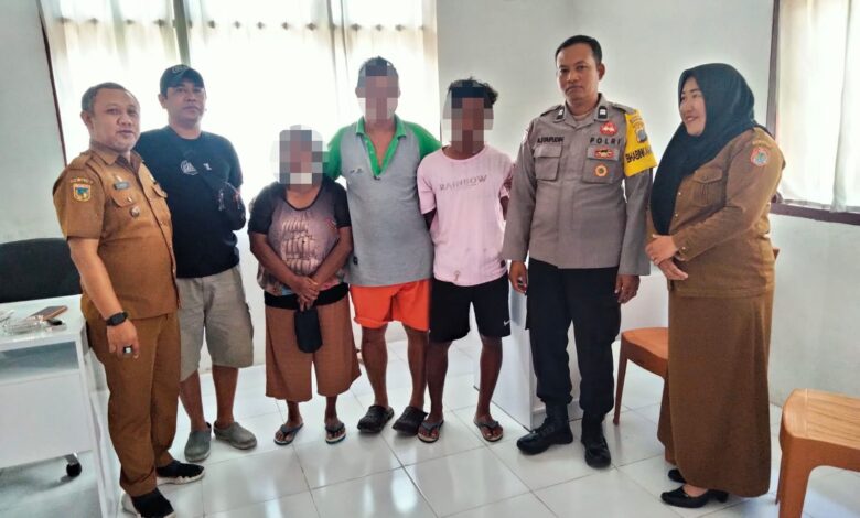 Bhabinkamtibmas Polsek Luwuk Mediasi Permasalahan Rumah Tangga Warganya