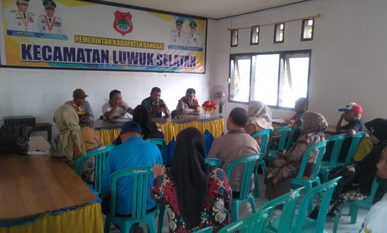 Rakor Sinergitas Tiga Pilar Bahas Peredaran Miras di Luwuk Selatan