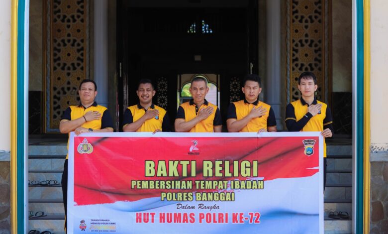Polres Banggai Rayakan Bhakti Religi di Hari Jadi Ke-72 Humas Polri