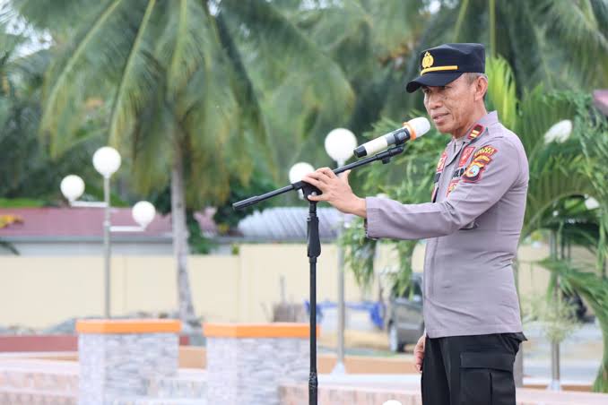 Polres Banggai Mantapkan Latihan Dalmas Kawal Pemilu 2024