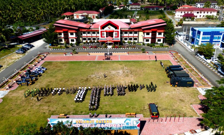 Polres Banggai Kerahkan Puluhan Personil Jelang Tahapan Pendaftaran Capres – Cawapres