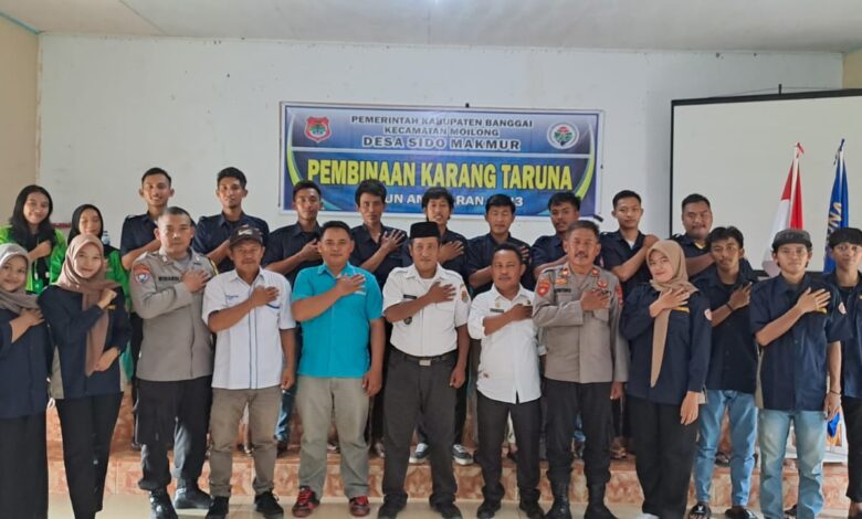 Kasubsektor Moilong Beri Arahan Pada Pembinaan Karang Taruna Desa Sido Makmur