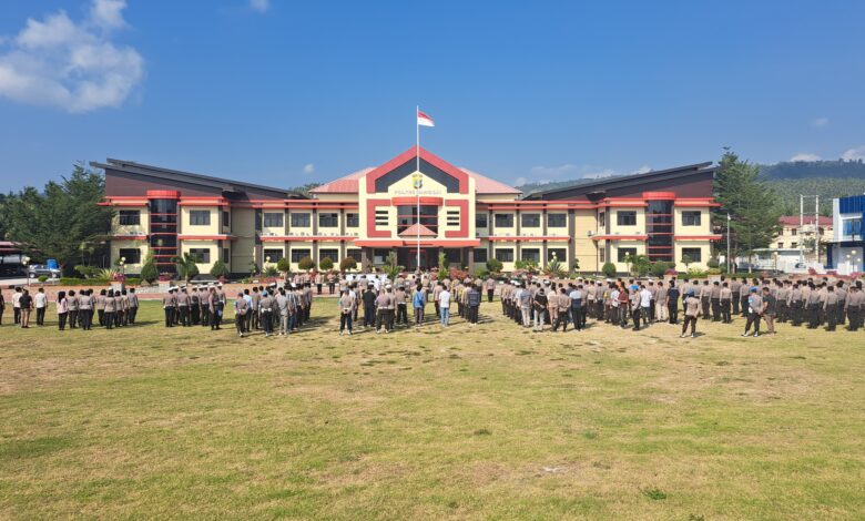 Kabag Ops Polres Banggai Pimpin Apel Siaga Rencana Pemindahan Operasional Peti Kemas Luwuk