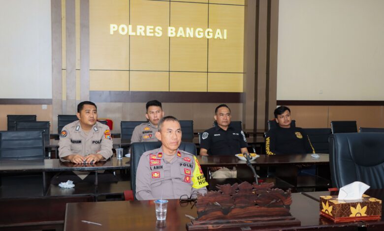 Humas Polres Banggai Ikuti Syukuran HUT ke-72 Humas Polri Secara Virtual