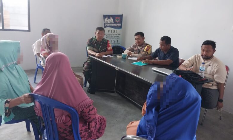 Polisi Mediasi Emak-emak di Luwuk Selatan yang Dituduh Pongko dan Tukang Doti