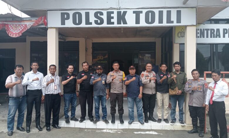 Kapolsek Toili Rakor Bersama Panwascam Bahas Penertiban APS dan APK