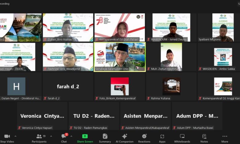 Sulaturrahim Virtual, Sandiaga Uno Siap Hadiri Mukernas XVI Wahdah Islamiyah dan Dorong Santri Jadi Entrepreneur