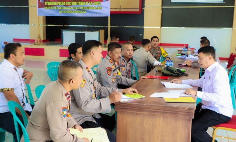 Tim Itwasda Polda Sulteng Gelar Pemeriksaan di Polres Banggai