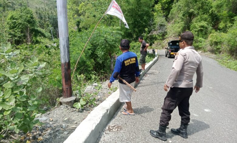 Emak di Balantak Tewas Usai Tabrak Pembatas Jalan Desa Kuntang