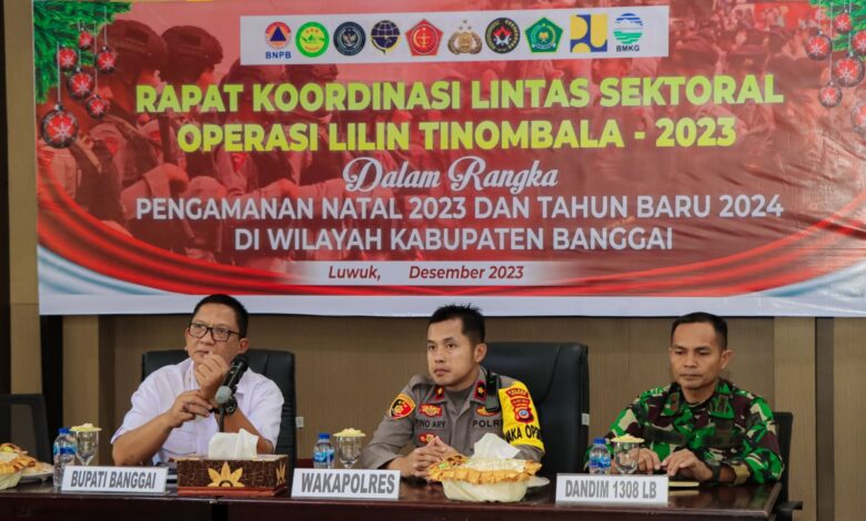 Buka Rakor Pengamanan Nataru 2023-2024, Wakapolres Banggai Minta Semua Pihak Bersinergi