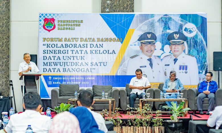 Forum Satu Data Kabupaten Banggai, Wabup H. Furqanuddin: Data Berkualitas Kunci Keberhasilan Pembangunan