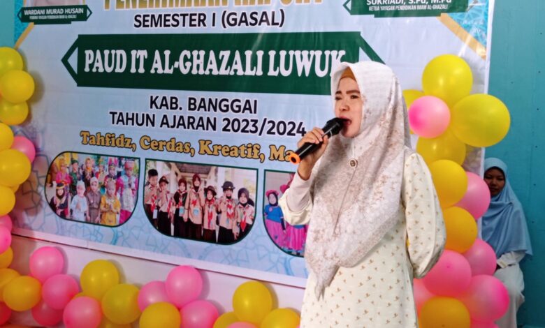 Hadiri Penerimaan Raport PAUD IT Al-Ghazali, Wardani Ajak Orang Tua Siswa Ciptakan Lingkungan yang Baik Bagi Anak